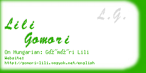 lili gomori business card